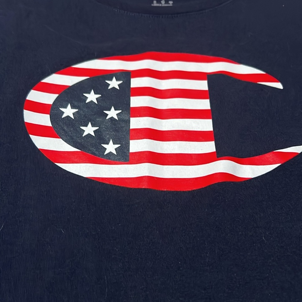 Champion Navy Red and White Graphic T-Shirts Set of 2 Size Small - Picture 3 of 6